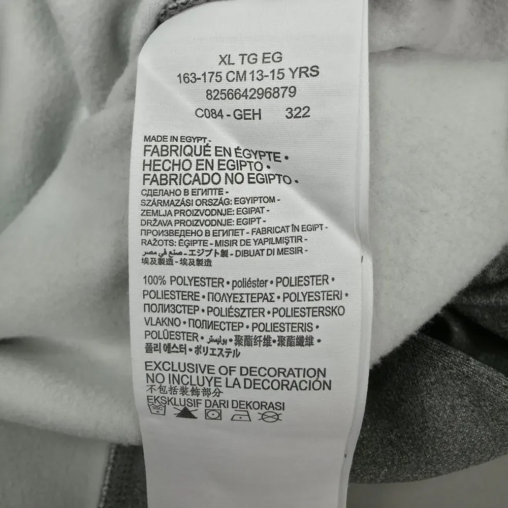 Jordan Jumpman Hoodie Youth XL Gray Dri Fit Athletic Pullover Sweatshirt